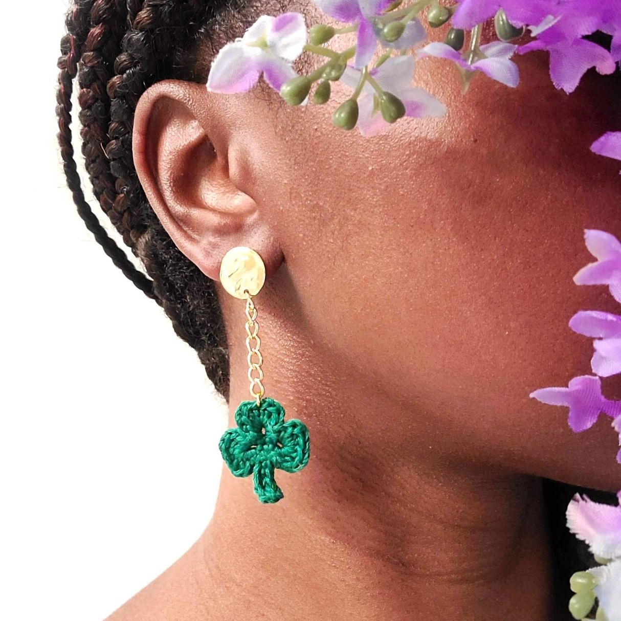 Shamrock Dangle Earrings-1