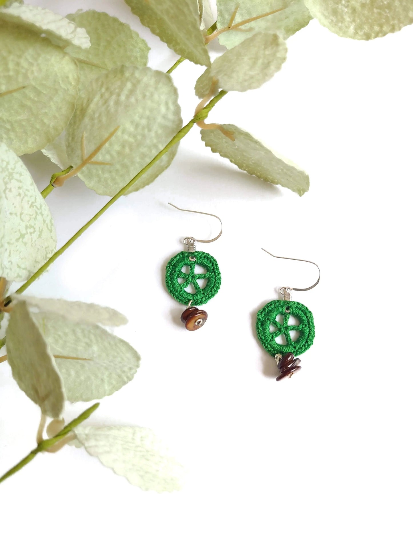 Star In a Circle Earrings-5