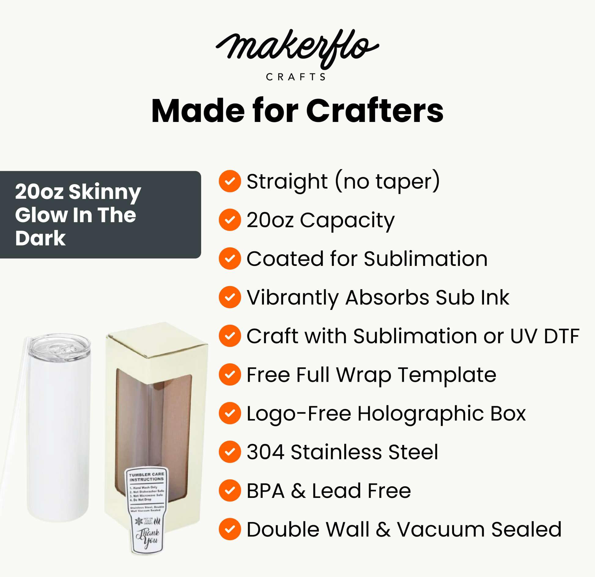 20oz Skinny Glow In The Dark, Green-4