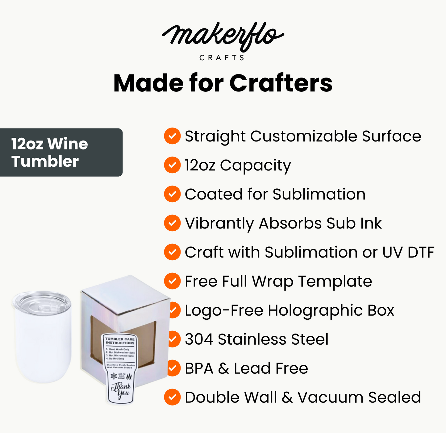 12oz Sublimation Wine Tumbler-4