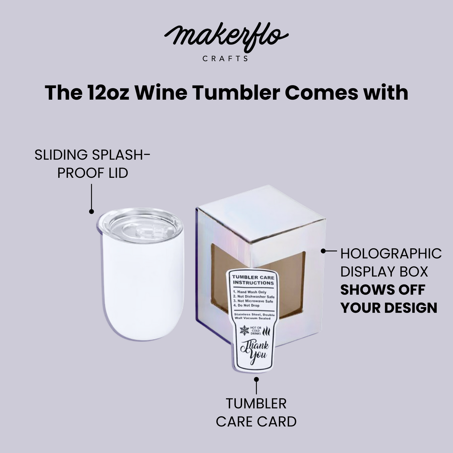 12oz Sublimation Wine Tumbler-3
