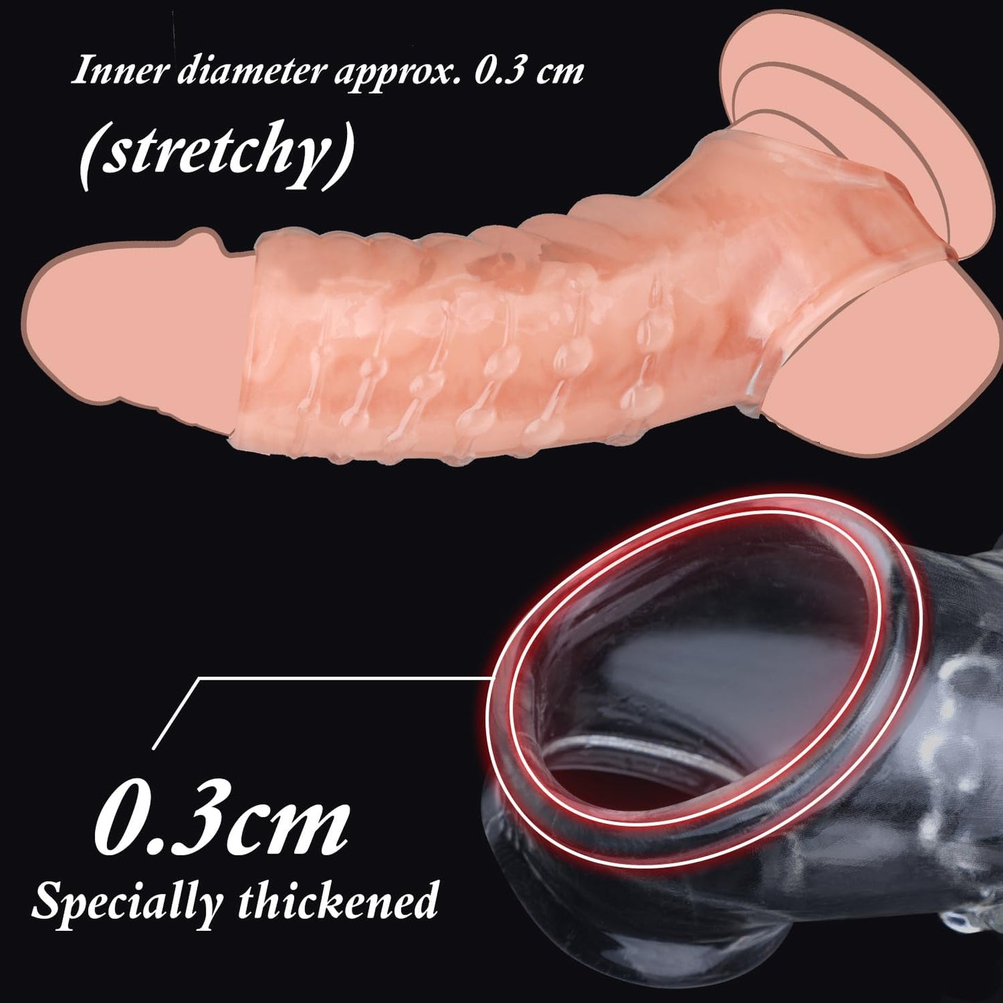 SubtleSupport Sensation Max Penis Sleeve Set-4