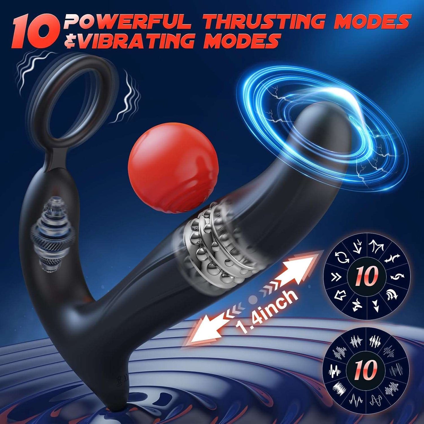 SwiftVibe Remote Control Prostate Massager Ring-1