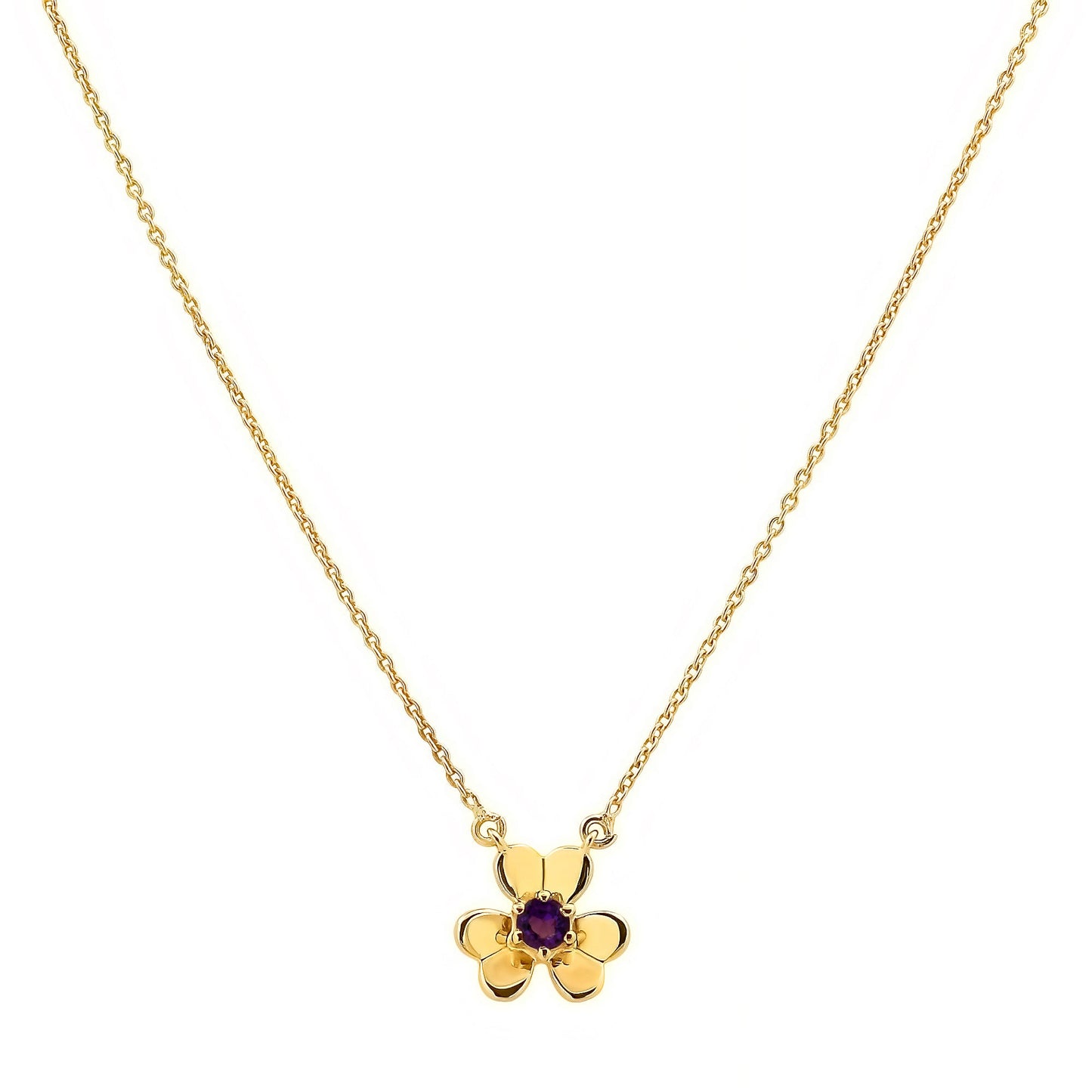 18K Gold Over Brass Natural Gemstones Round Shape Necklace BN-1035 TGN1006-5