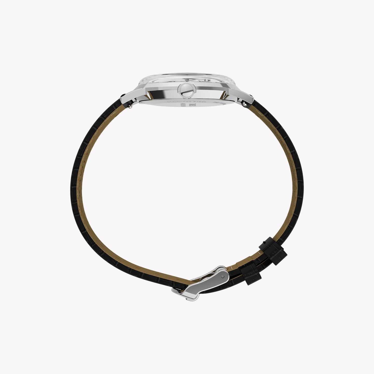 Marlin 34mm SST Case Black Strap Silver Dial Watch TW2Y37600 | Men's Luxury Timepiece-1