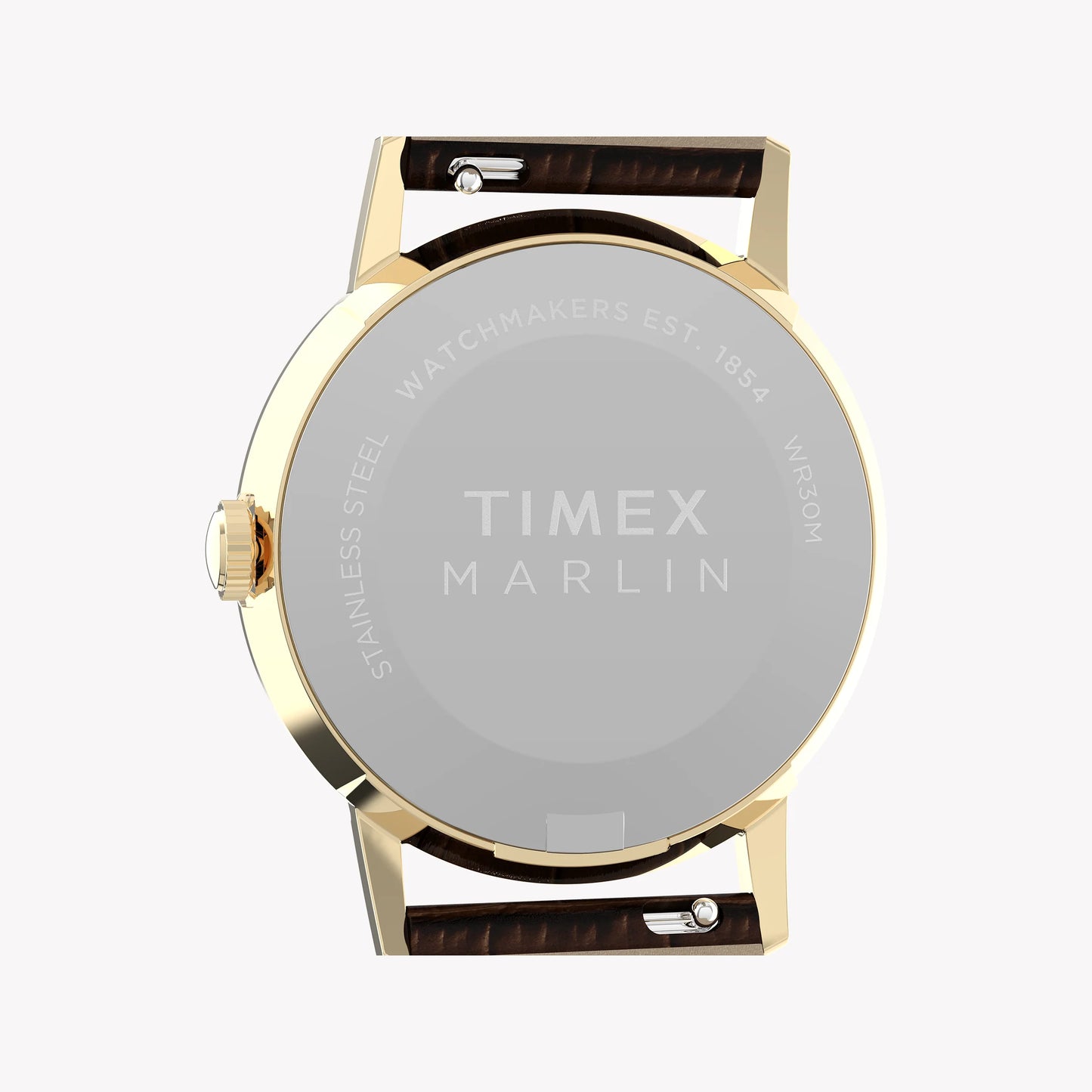 Marlin 34mm Gold Tone Case Brown Strap Green Dial Watch | TW2Y37800-3
