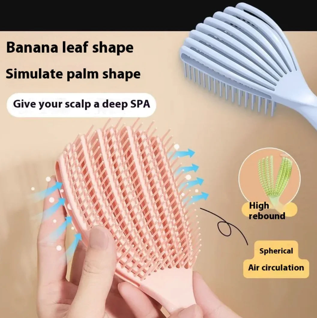 Curved Shell Massage Hair Comb