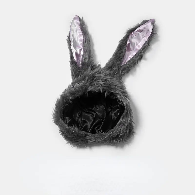 Halloween Plush Bunny Ears Hat for Cute Girls