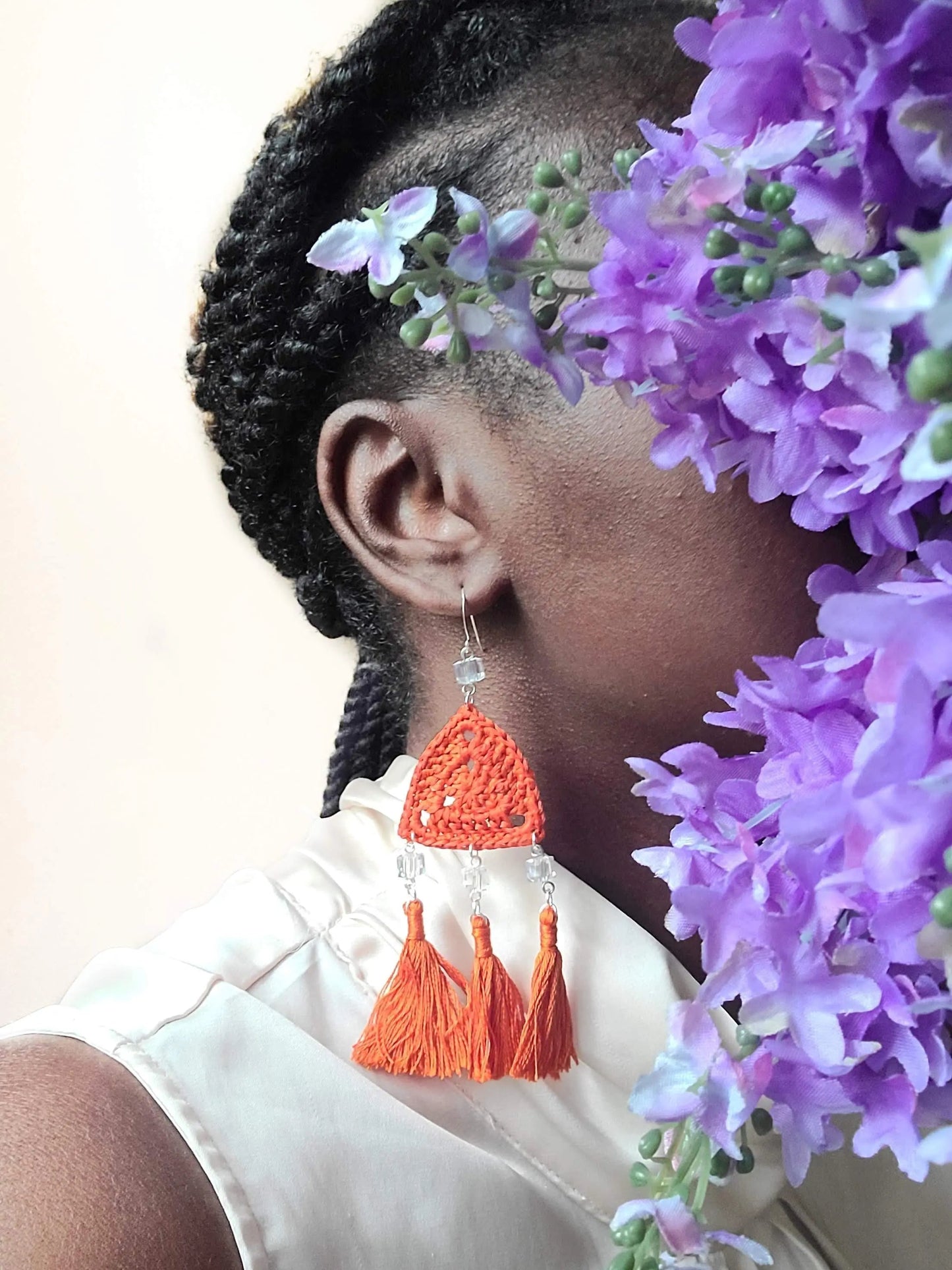 Triple Tassel Earrings-5
