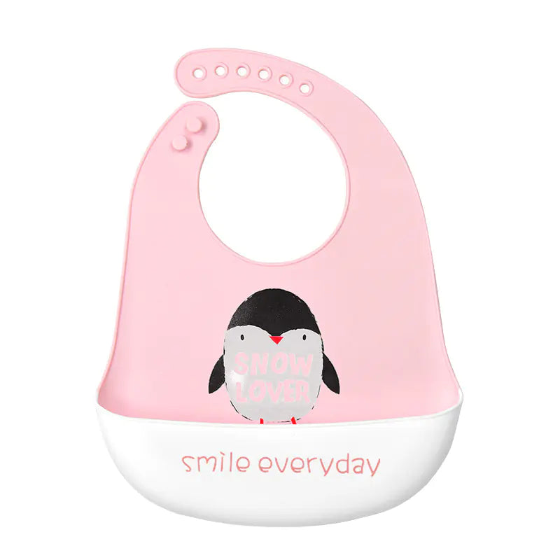 3D Baby Waterproof Silicone Bib for Feeding Kids