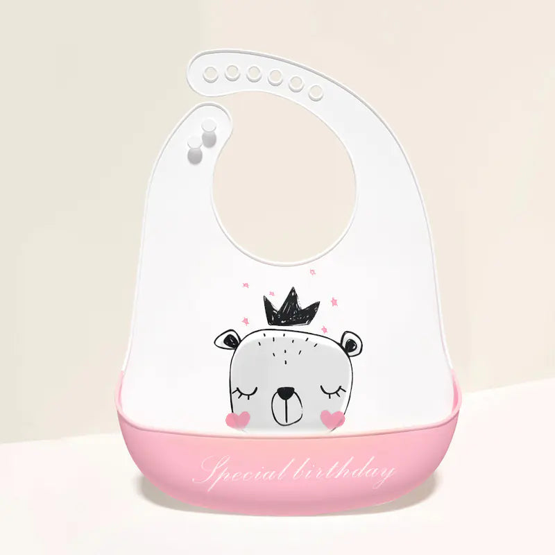 3D Baby Waterproof Silicone Bib for Feeding Kids