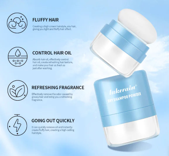 Disposable Hair Dry Shampoo Booster Powder for Bangs