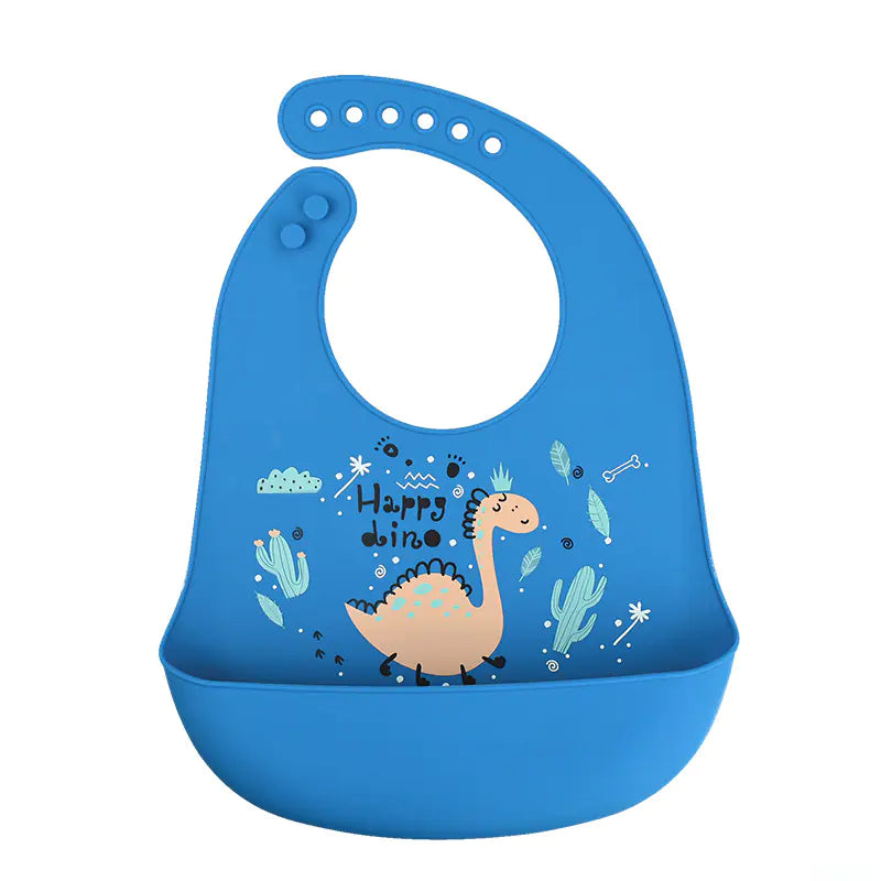3D Baby Waterproof Silicone Bib for Feeding Kids