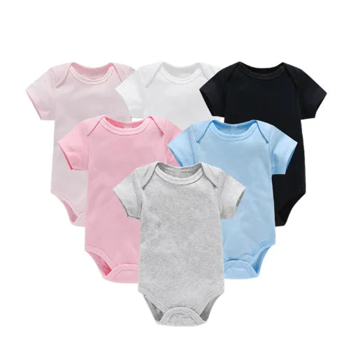 Baby Solid Color Cotton Romper
