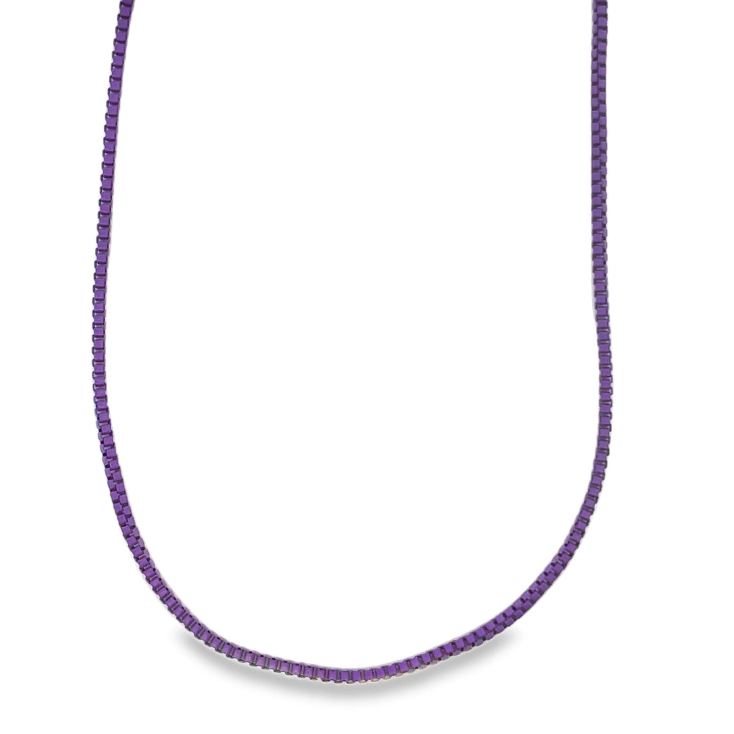 1mm Colorful Enamel Box Chains (G203-204)-2