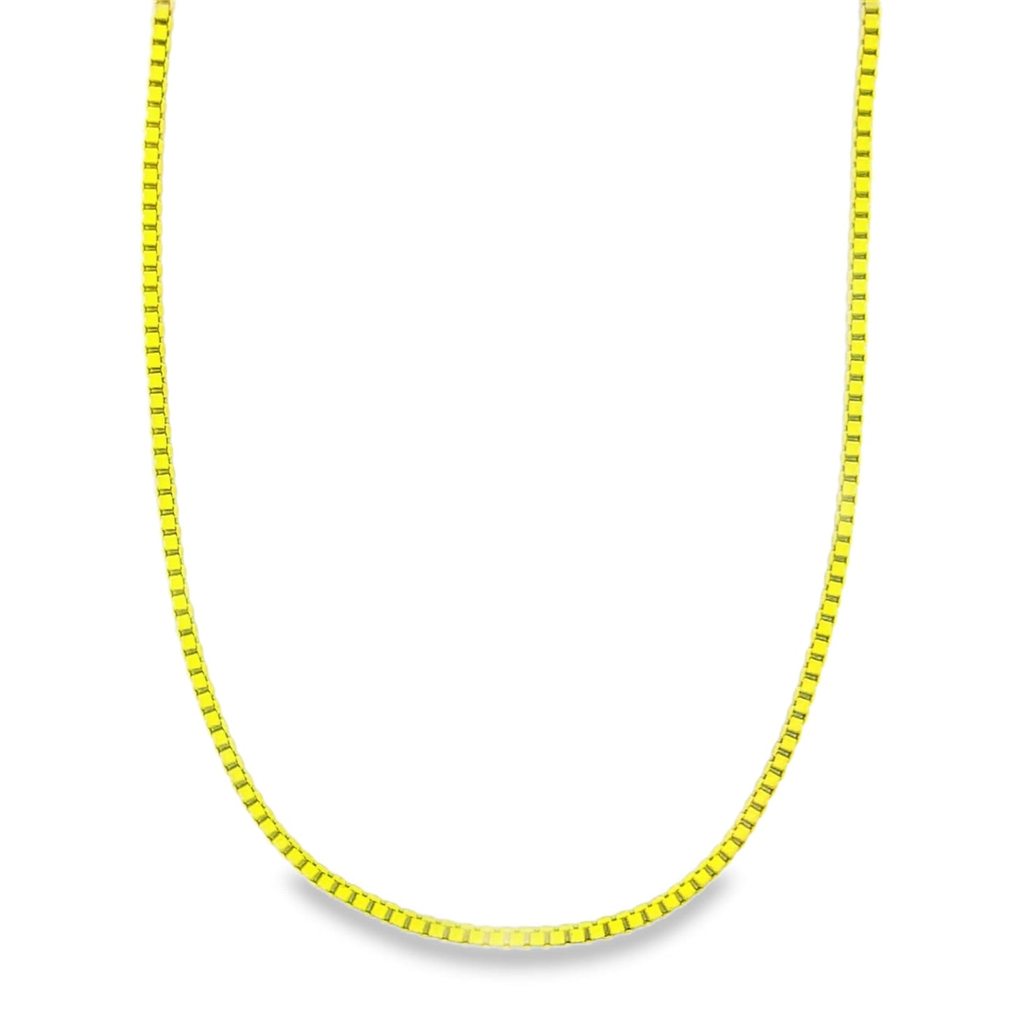 1mm Colorful Enamel Box Chains (G203-204)-0