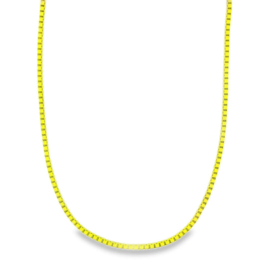 1mm Colorful Enamel Box Chains (G203-204)-0
