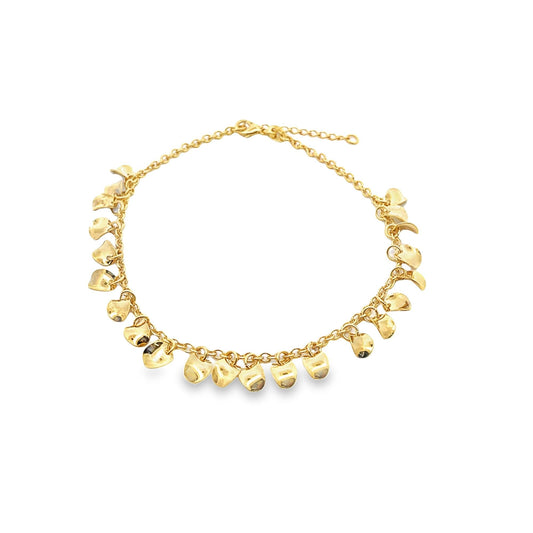 18K Gold Filled Charm Anklet (E111)-0