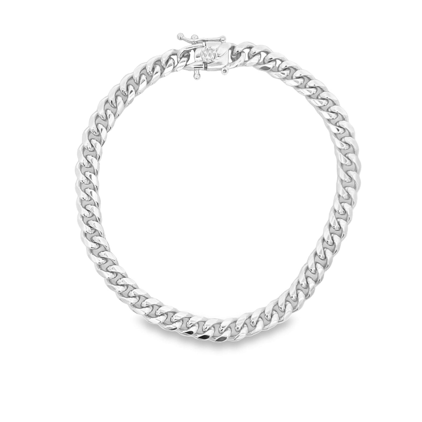 Cuban Link 7mm Chain Bracelet (I284)-1