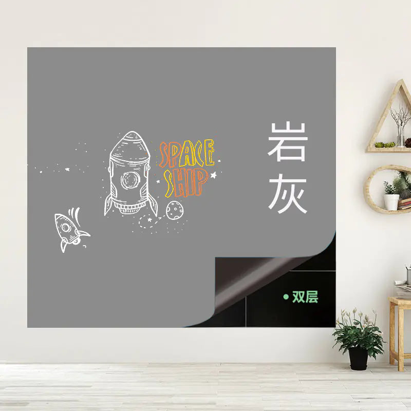 Double-Layer Magnetic Blackboard Wall Stickers for Kids
