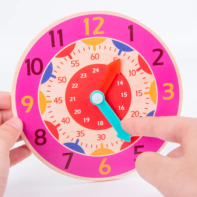 Children's Educational Wooden Digital Clock Toy