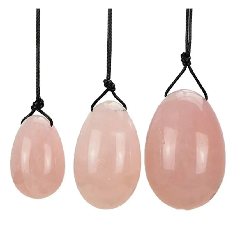 Natural Rose Quartz Egg Massage Stone for Women