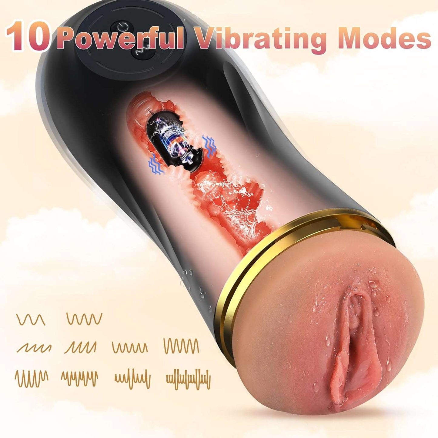 VibeMate Textured Pocket Pussy Male Masturbator-2