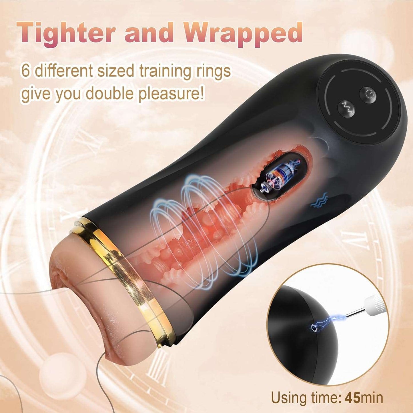 VibeMate Textured Pocket Pussy Male Masturbator-4