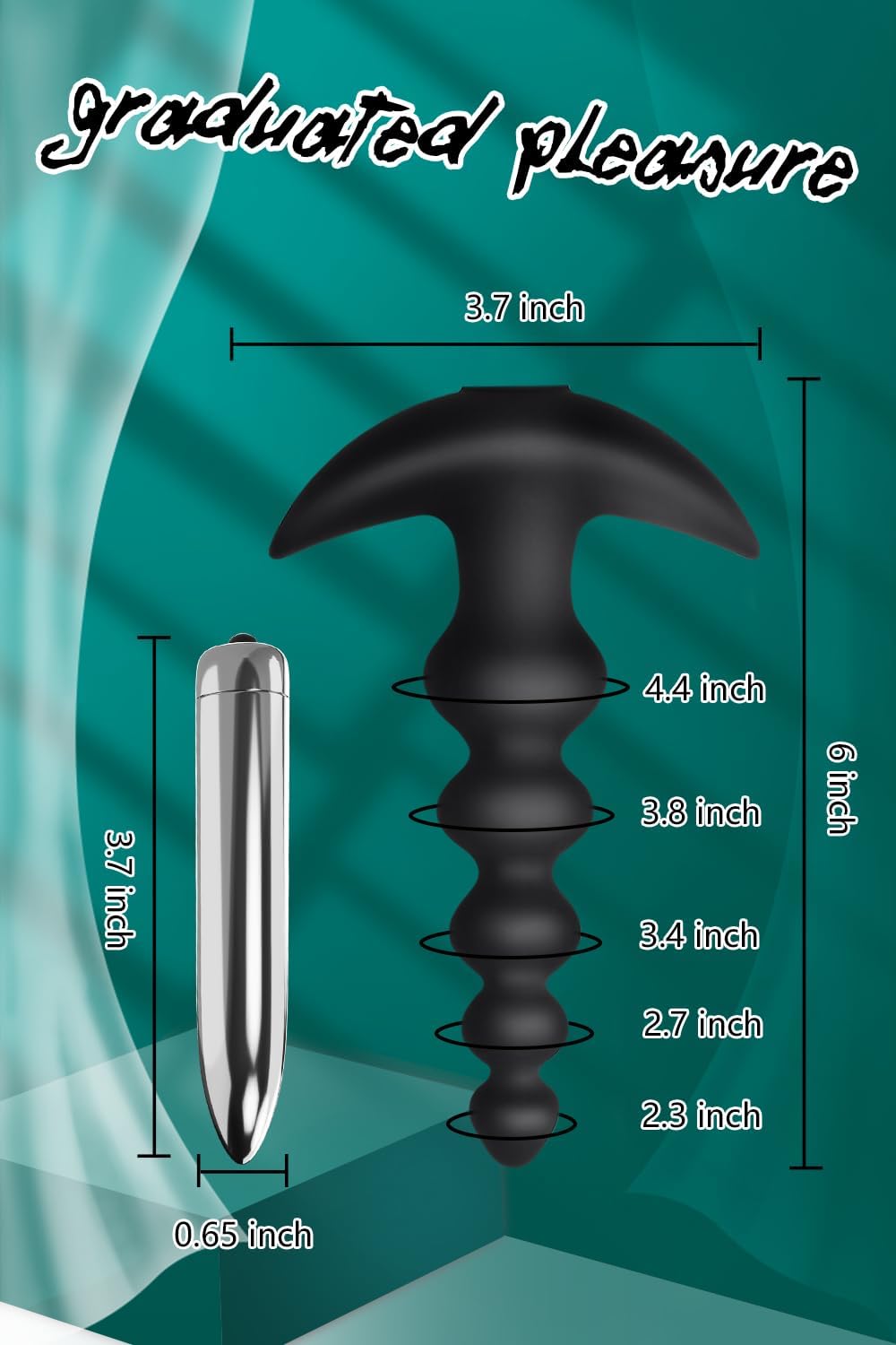 VibrantPath Bullet Vibrator Anal Beads Wand-4