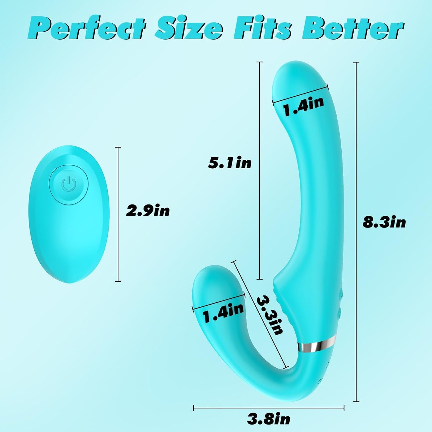 Vibrating Double-Ended Strap-On Dildo for Intense Pleasure-4