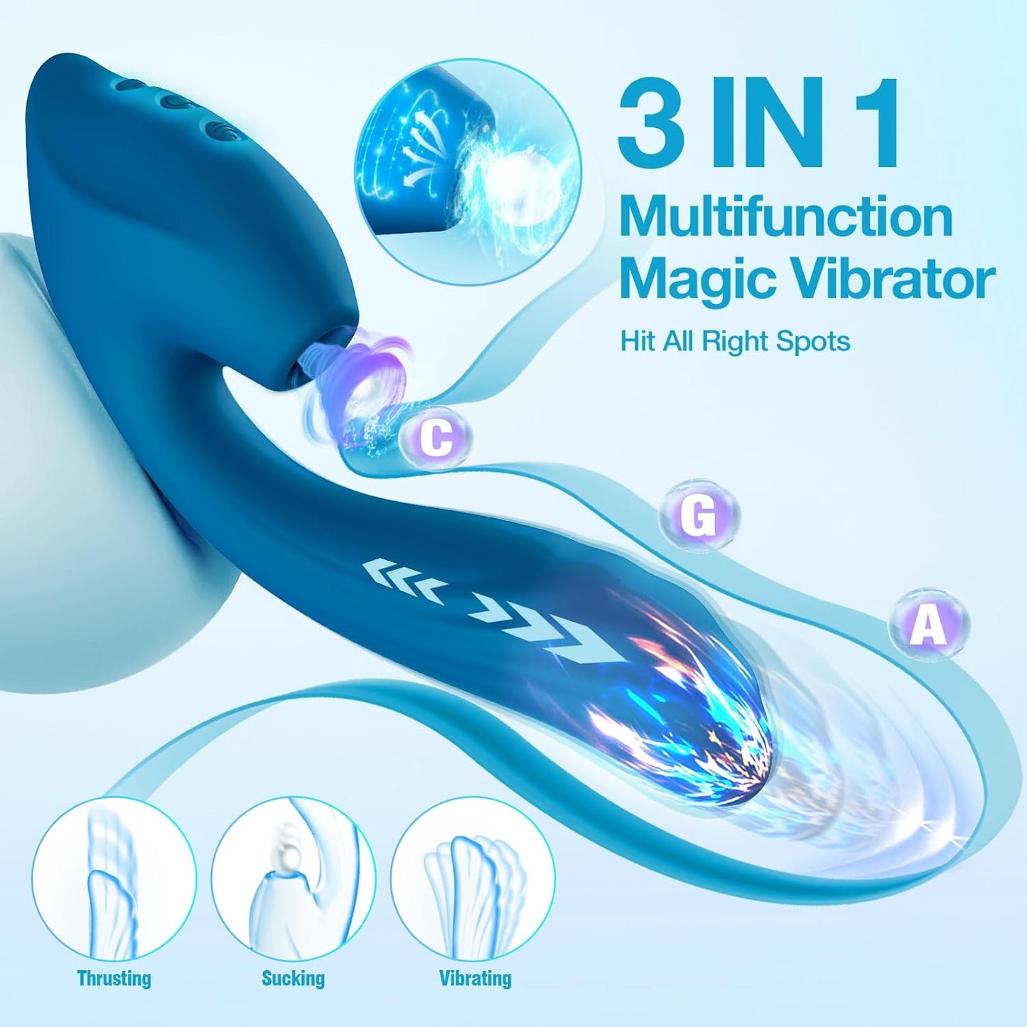 VoltVibe Clitoral Suction Dildo Vibrator-1