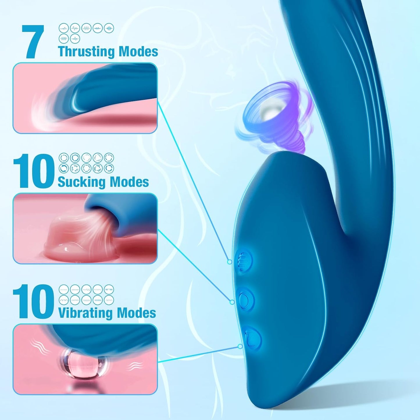 VoltVibe Clitoral Suction Dildo Vibrator-2