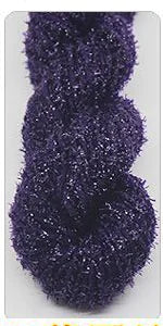 Acrylic Yarn with Metallic Thread for Knitting and Crochet