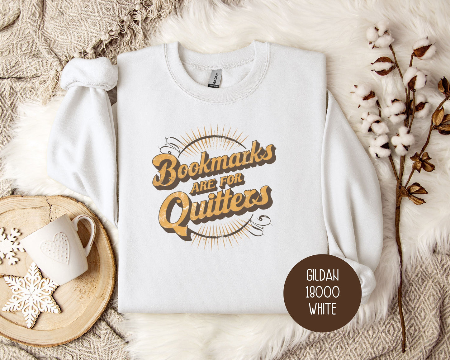 Bookmarks are for Quitters Sweatshirt-5