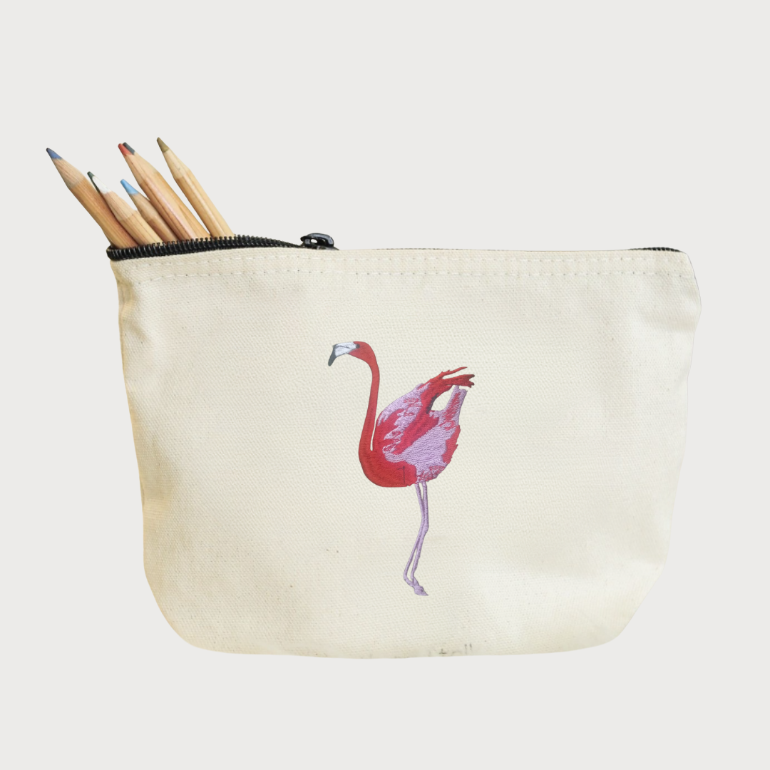 Make Up Pouch - Flamingo-0