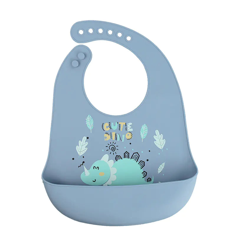 3D Baby Waterproof Silicone Bib for Feeding Kids