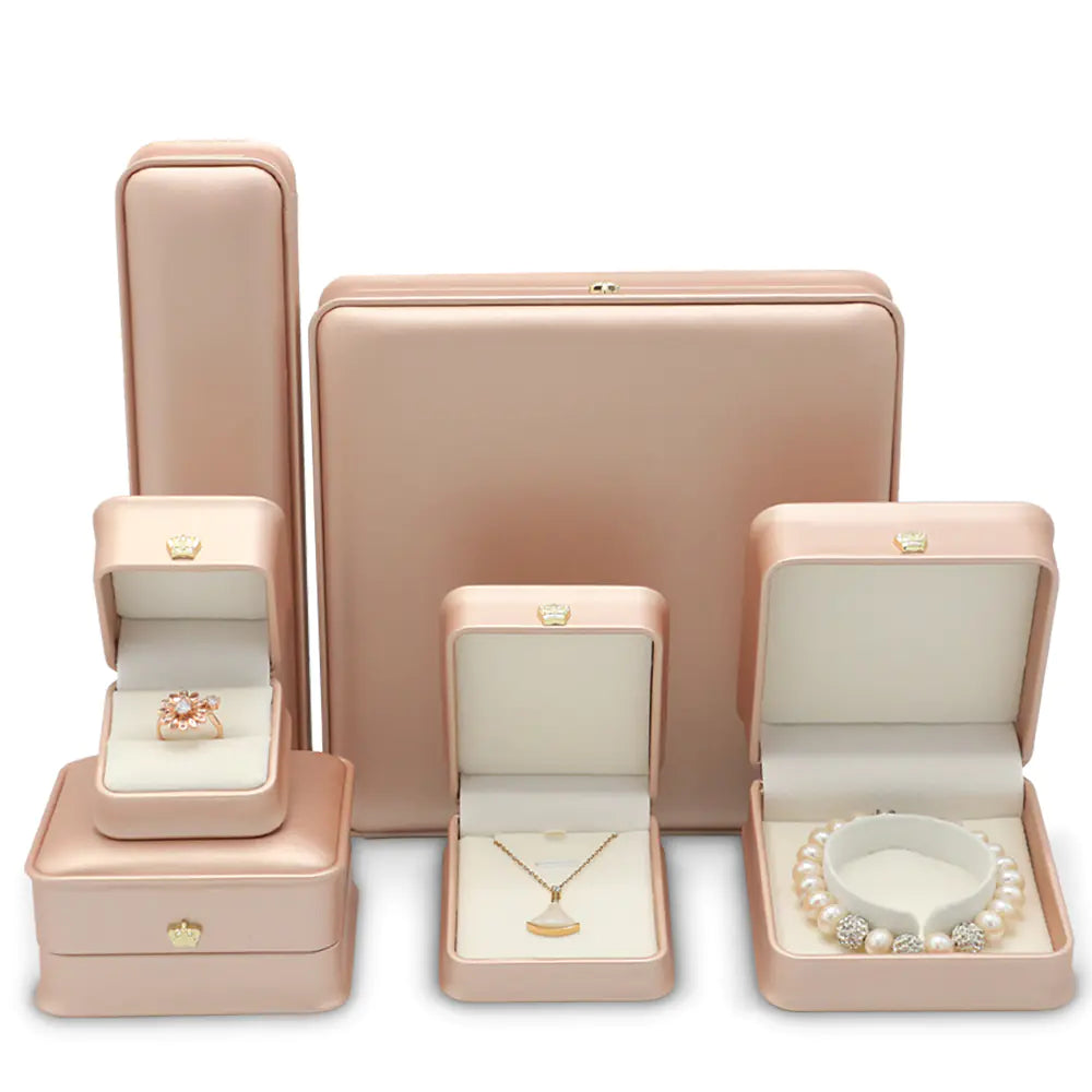 Wholesale Jewelry Organizer Box in PU Leather, Custom 925 Silver Packaging