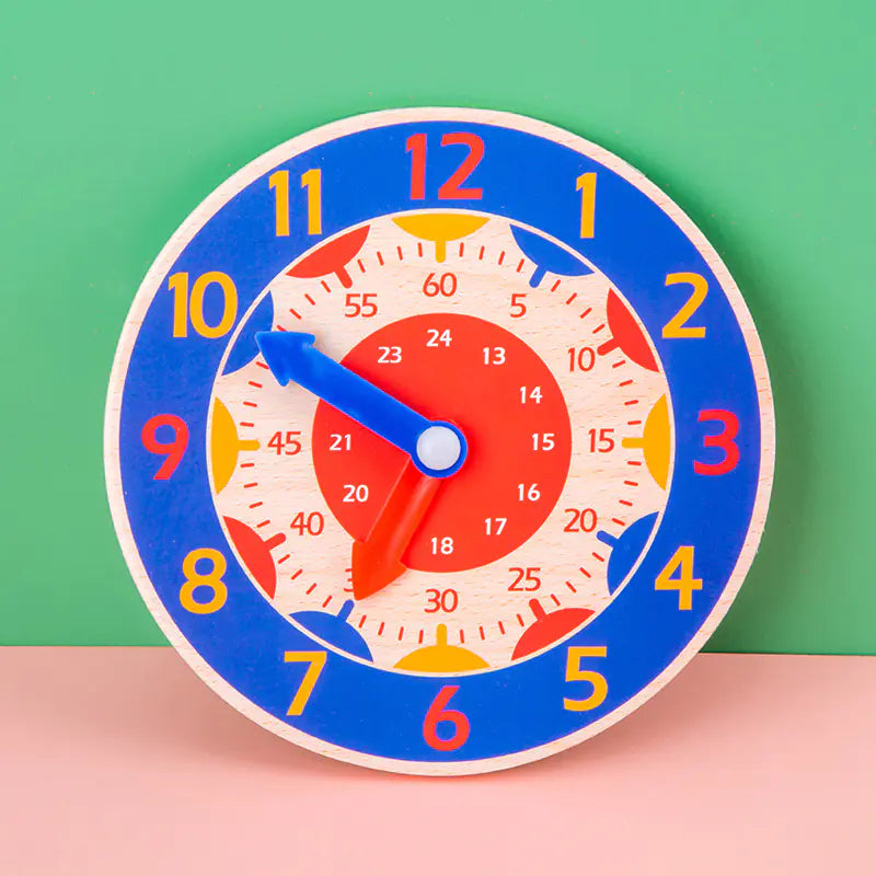 Children's Educational Wooden Digital Clock Toy