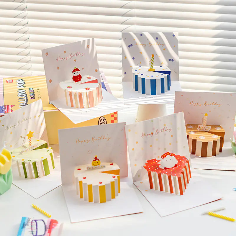 Creative 3D Personalized Cute Paper Carving Card