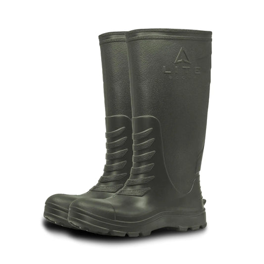 LITE BOOTS 16” Classic Men’s Boots Lightweight Waterproof Hunting Fishing Rain Chore Boot