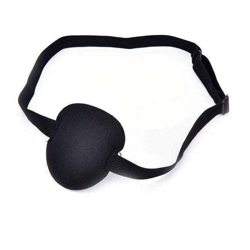 1/2/3/4/5Pcs Adjustable Strap Eye Patch Soft Concave Design Washable Black Cover-5