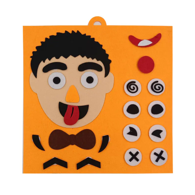 Children's Emoji Puzzle Felt Craft Kit for Kindergarten