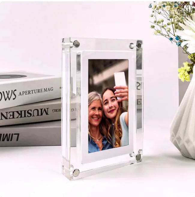 Acrylic Transparent Digital Photo Frame & Video Player