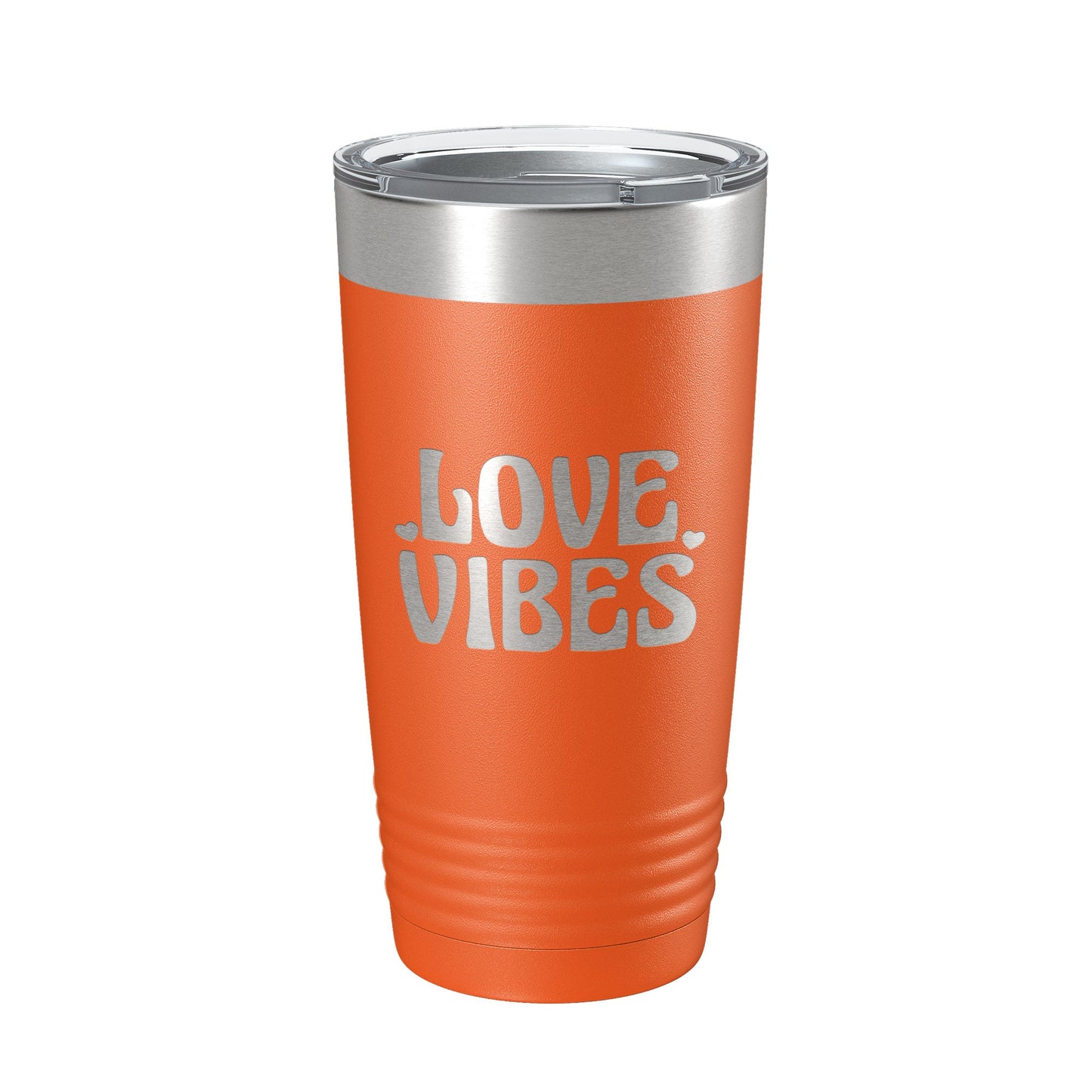 Love Vibes Tumbler Valentine's Day Travel Mug Gift Insulated Laser Engraved Coffee Cup 20 oz-17