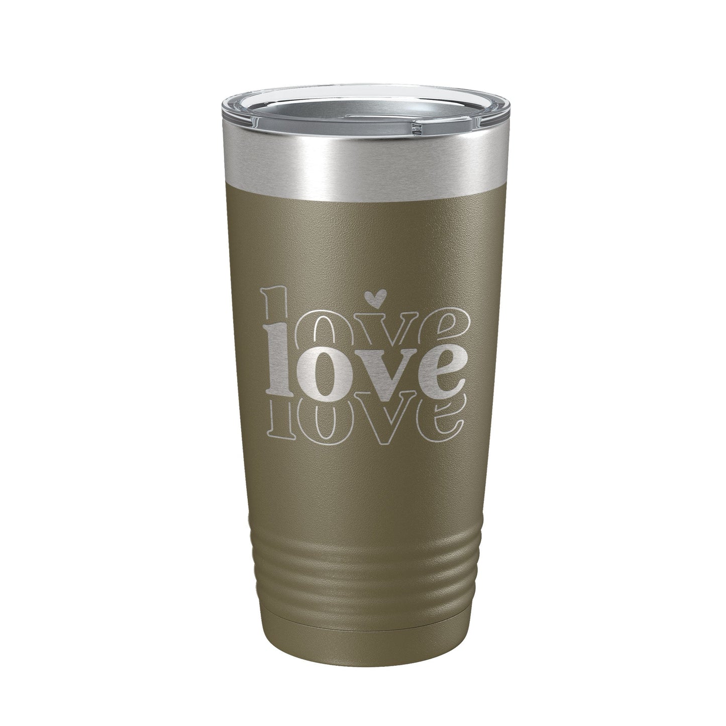 Love Love Love Tumbler Travel Mug Insulated Laser Engraved Coffee Cup 20 oz-21