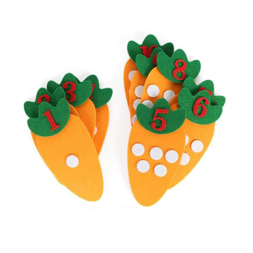 DIY Carrot Math Learning Toy for Kids' Education
