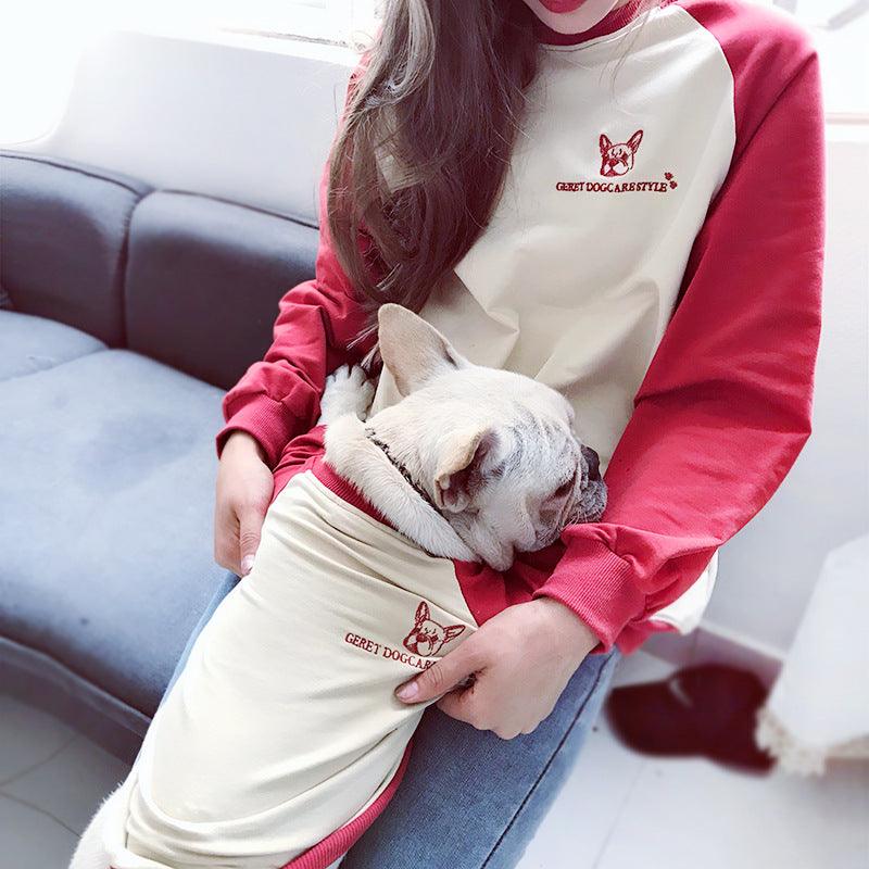 Korean Chic Long-Sleeved Dog Tee-5