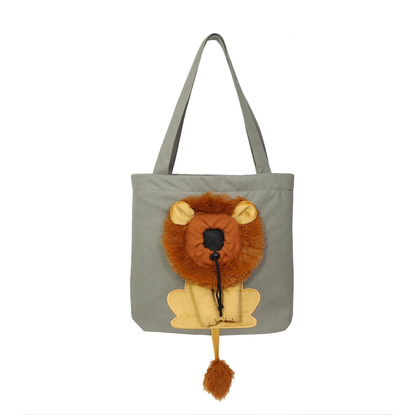 Lion Design Pet Carrier: Portable, Breathable, And Stylish For Travel With Your Furry Friend-4