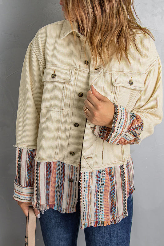 Lyla Button Up Corduroy Jacket-0