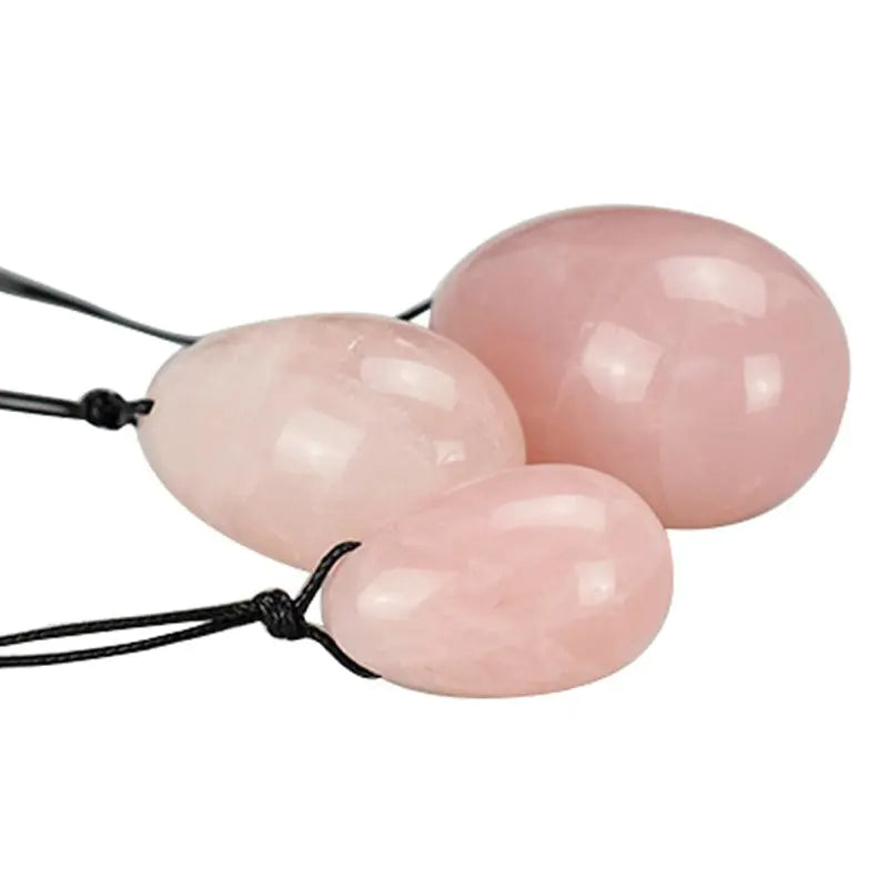 Natural Rose Quartz Egg Massage Stone for Women
